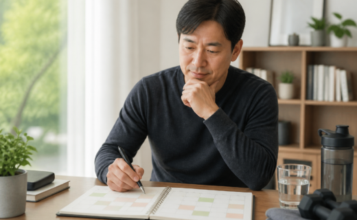 근력운동과 걷기를 함께 넣는 직장인 주간 계획표